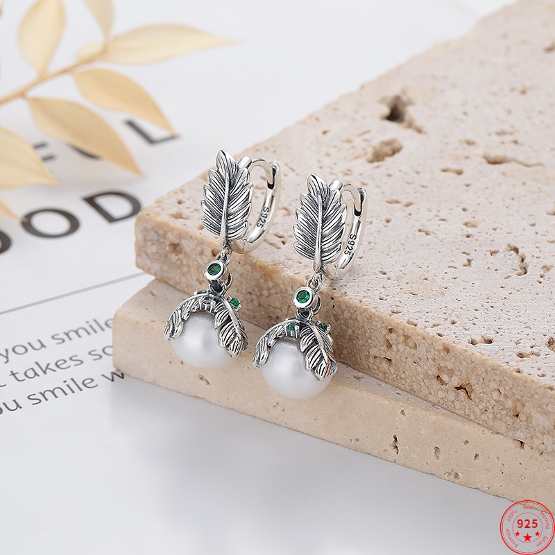 Vintage Fashion Wholesale - S925 Sterling Silver Drop Earrings for