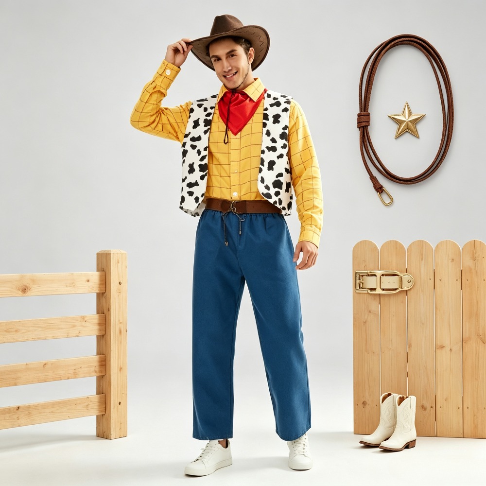 Vintage Fashion Outfits Men - Vintage Western Cowboy Matching Outfit Unisex