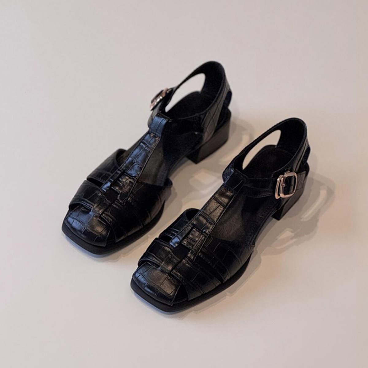 Vintage Fashion Heels - Women's Sandals Summer New Fashion Weave