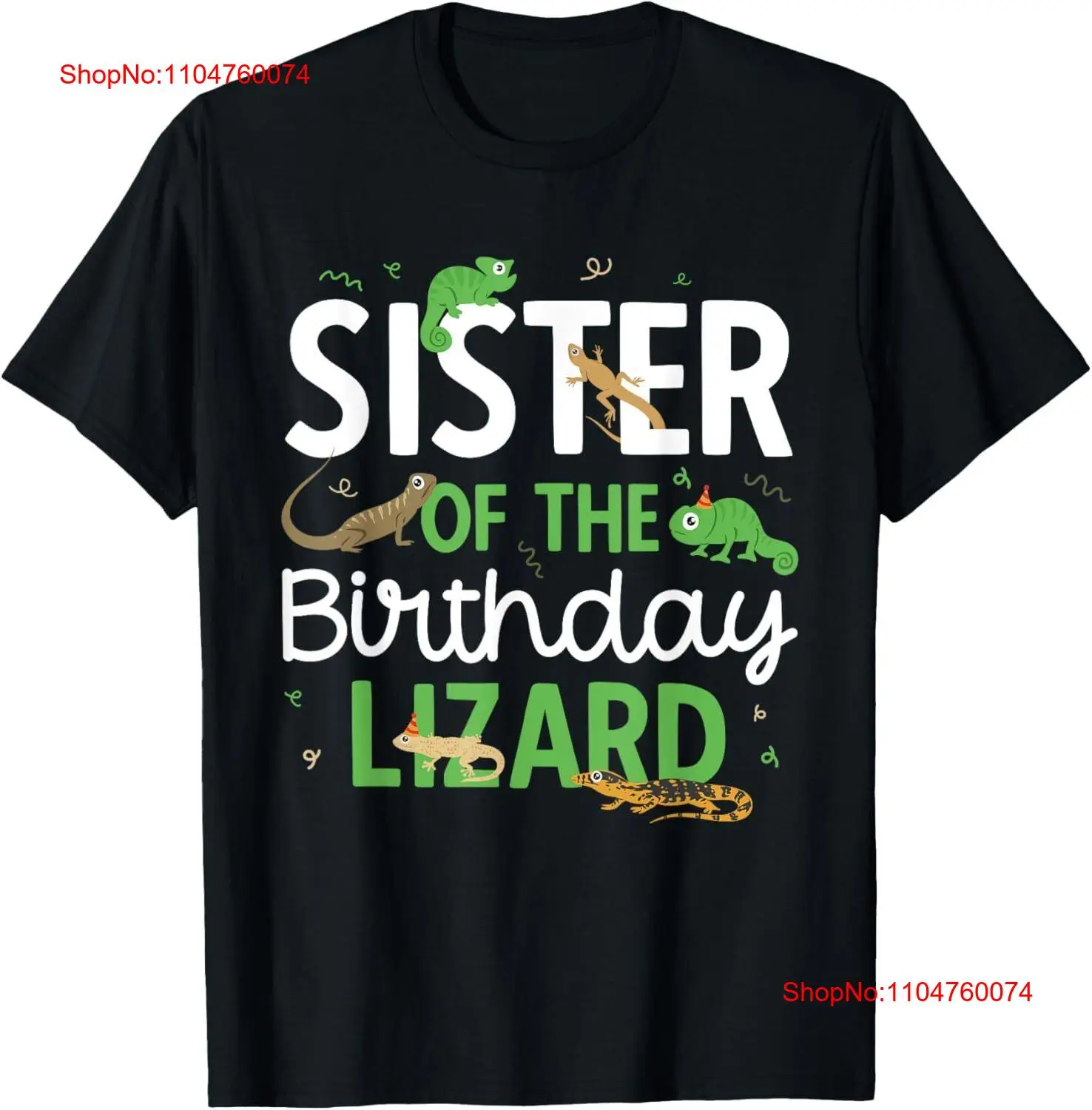 Vintage Fashion Theme - Reptile Sister Of The Birthday Lizard