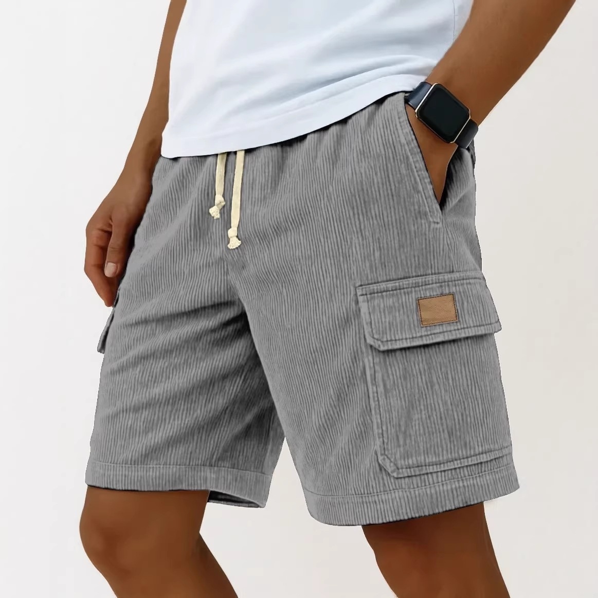 Vintage Fashion Eu - Men's Corduroy Shorts 2026 Men's Retro