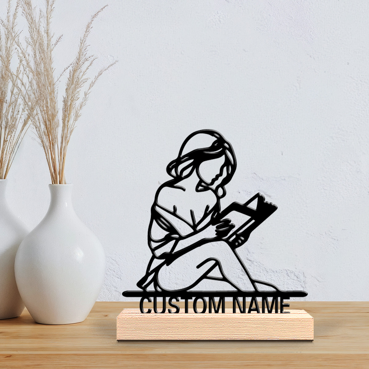 Vintage Fashion Theme - 1pc Fashion Personalized Custom Reading Wooden