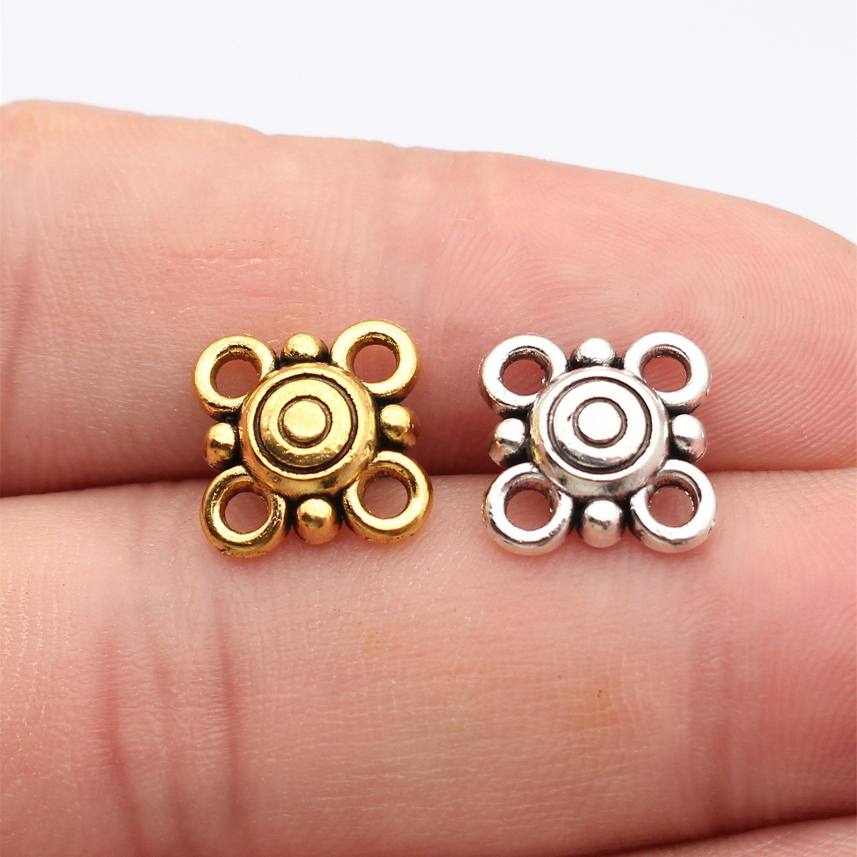 Vintage Fashion Theme - WYSIWYG 20pcs 15x15mm Antique Silver Color
