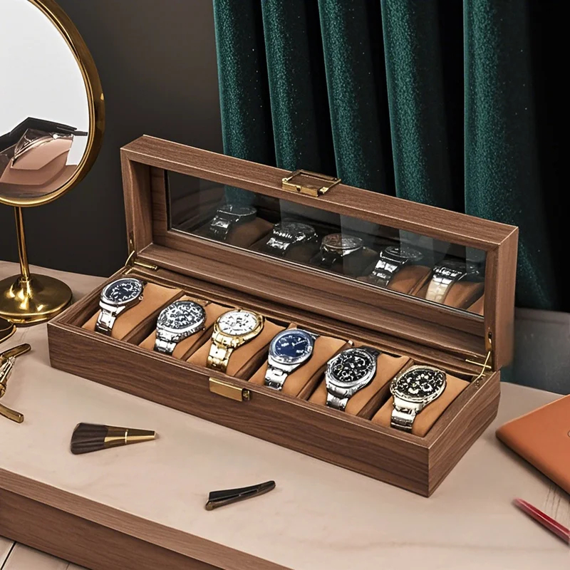 Vintage Fashion Tags - 2/3/6/10/12 Slot Pu Leather Watch Box