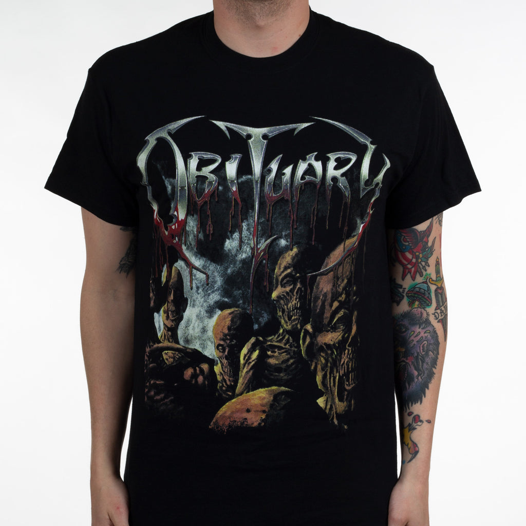 Vintage Fashion Obituaries - New Obituary Band Graphic Cotton T-shirt