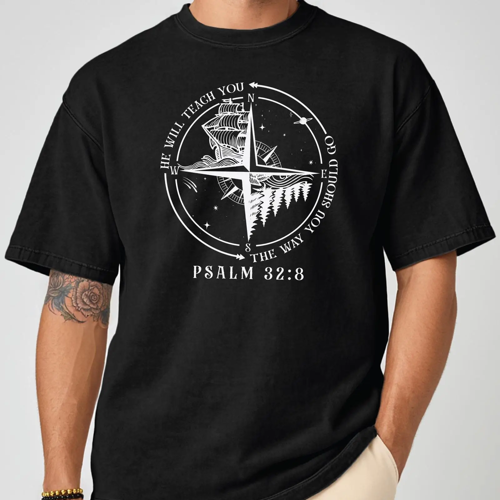 Vintage Fashion Guide - God Guides Christian T Shirt for