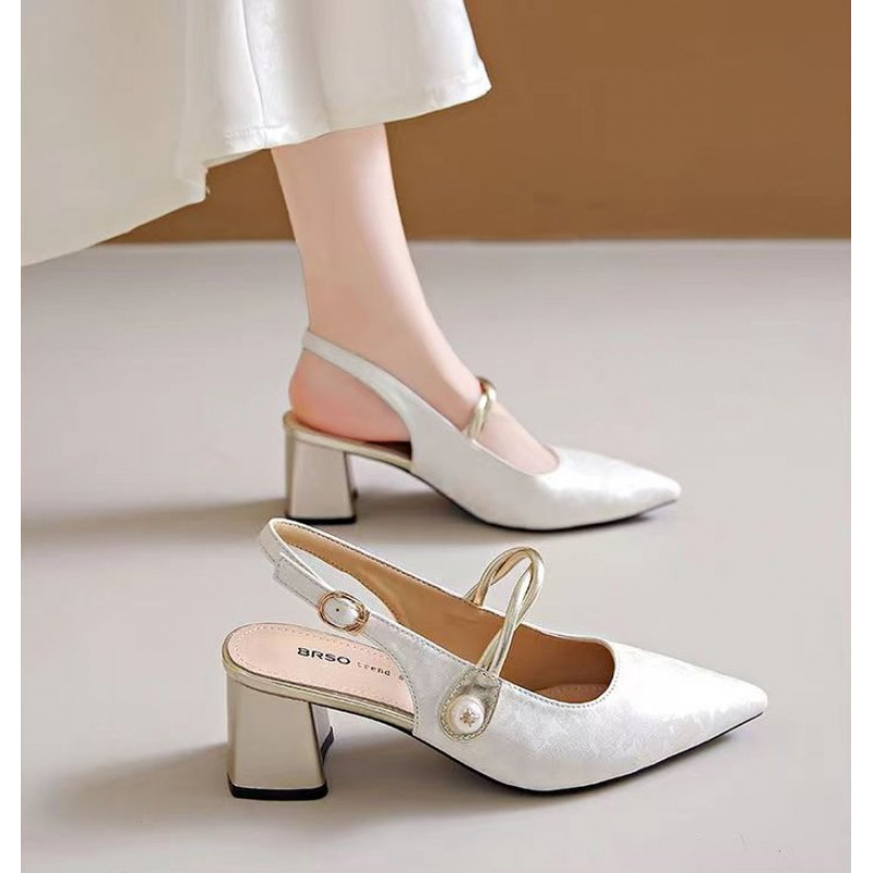 Vintage Fashion Women Dresses - 2026 Elegant Women Pointed Toe Slingback