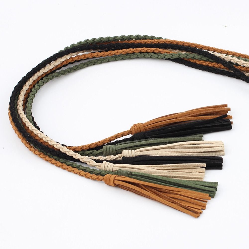 Vintage Fashion Women Dresses - Elegant Vintage Tassel Jeans Waistbands Simple