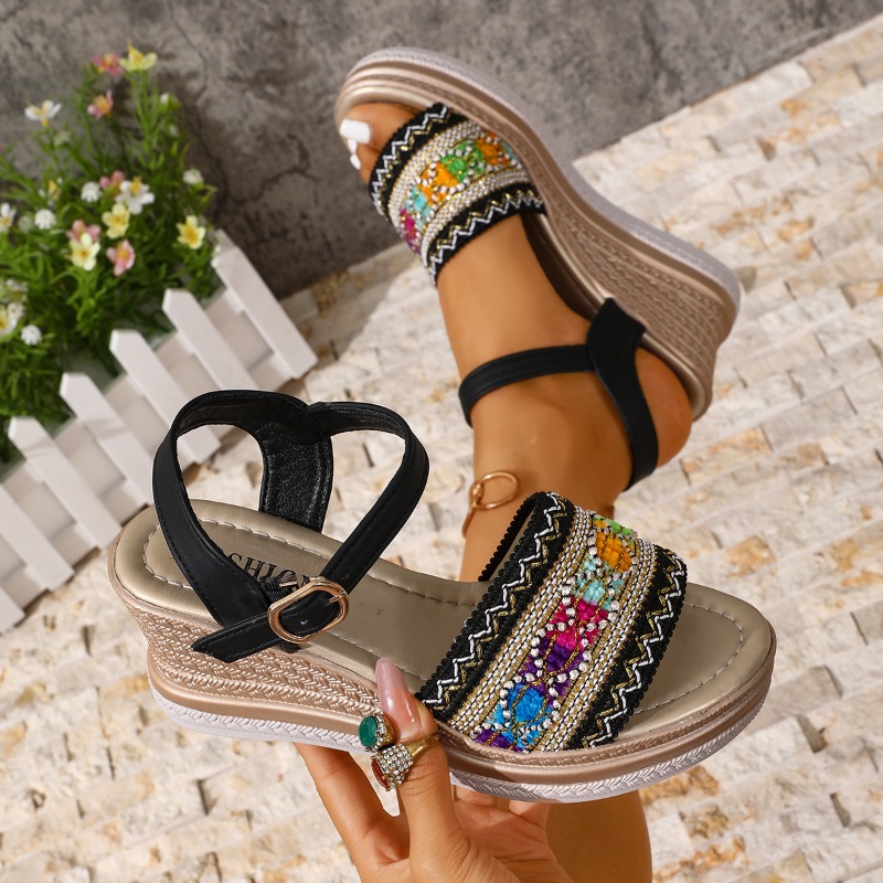 Summer Women High Heel Sandals - đánh giá và giá Vintage Fashion Female