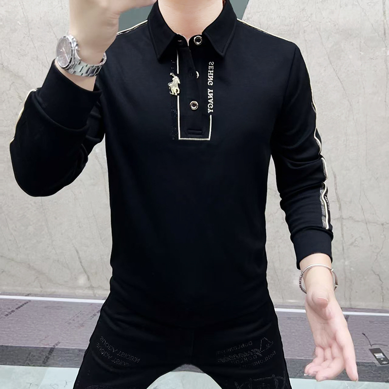 Rhinestone Long Sleeve Sweatsh - đánh giá và giá Vintage Fashion Outfits Men