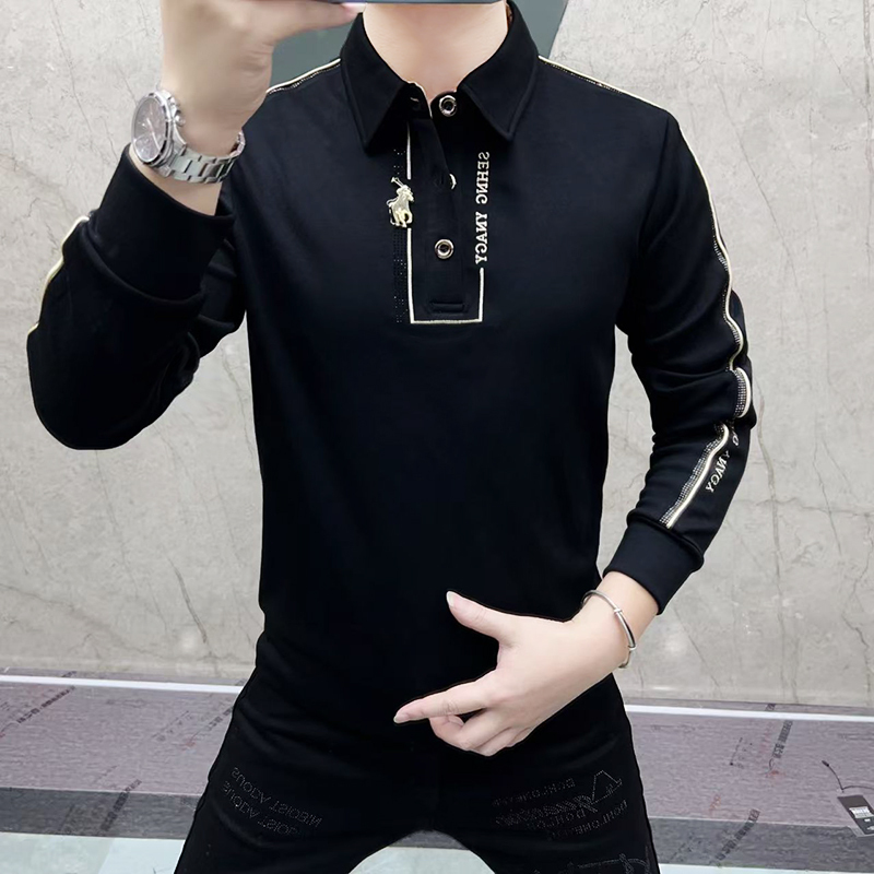 Rhinestone Long Sleeve Sweatsh - đánh giá và giá Vintage Fashion Outfits Men