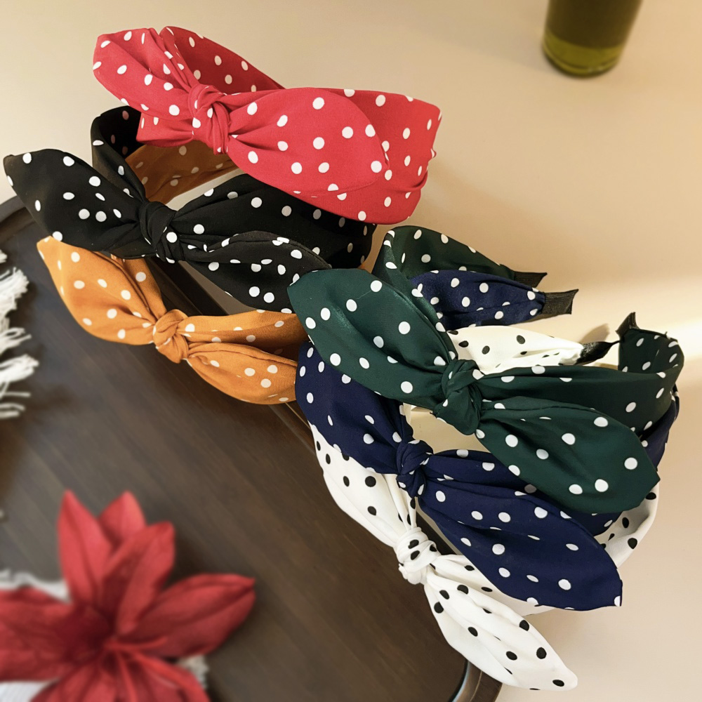 Boho Dots Wide Hair Bands for  - đánh giá và giá Vintage Fashion Wholesale