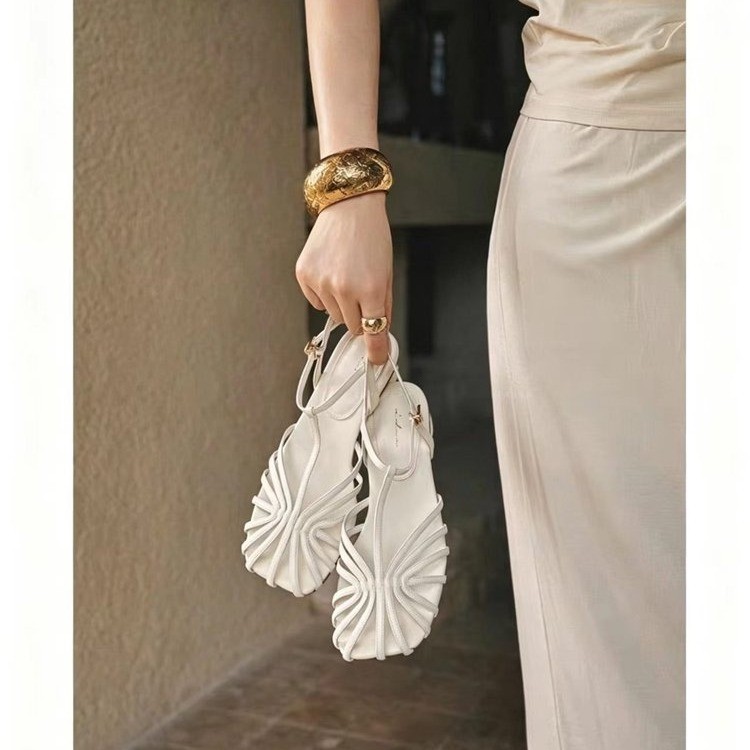 French-style Vintage Woven Toe - đánh giá và giá Vintage Fashion Heels