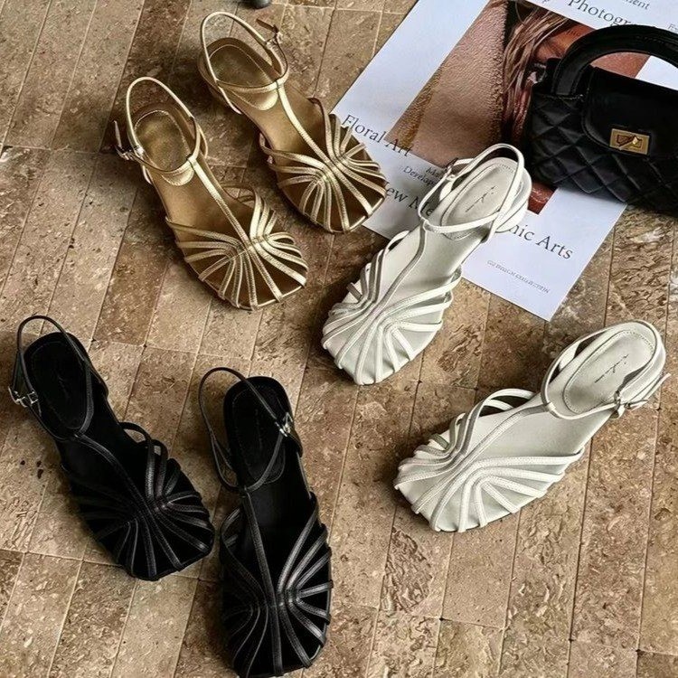 French-style Vintage Woven Toe - đánh giá và giá Vintage Fashion Heels
