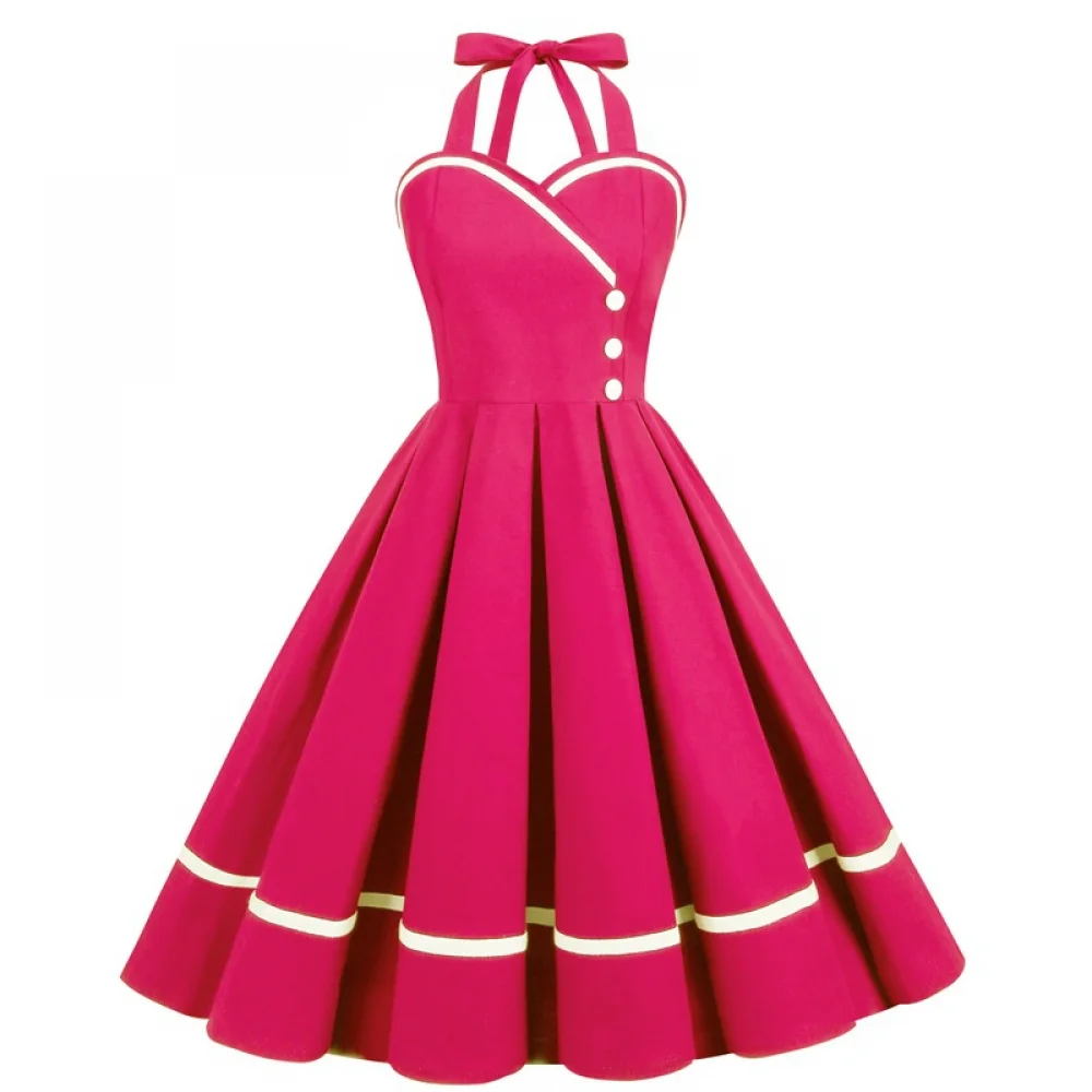 Halloween  50s 60s 80s Retro D - đánh giá và giá Vintage Fashion Women Dresses