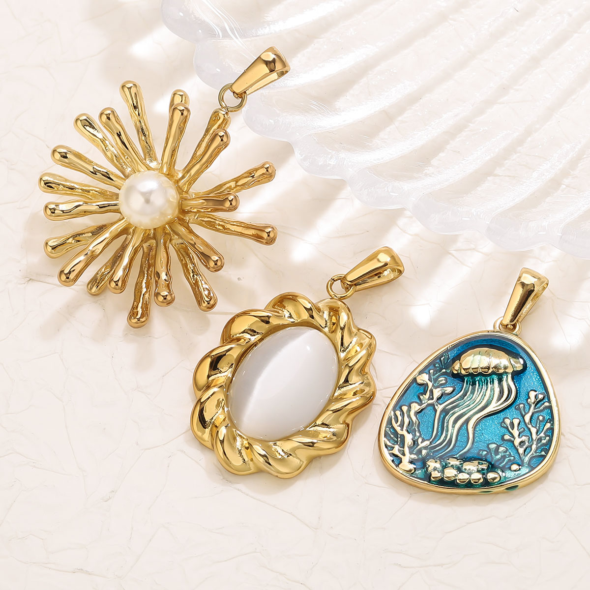 1Pcs 18K Gold Plated Stainless - đánh giá và giá Vintage Fashion Theme