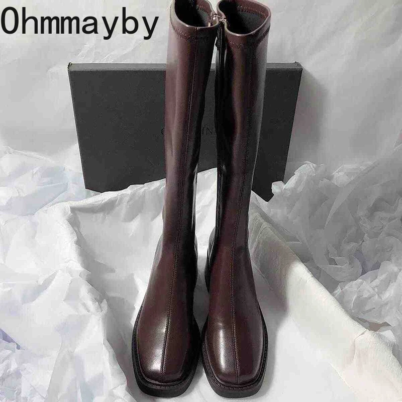 Vintage Thick Heel Women Knee  - đánh giá và giá Vintage Fashion Heels