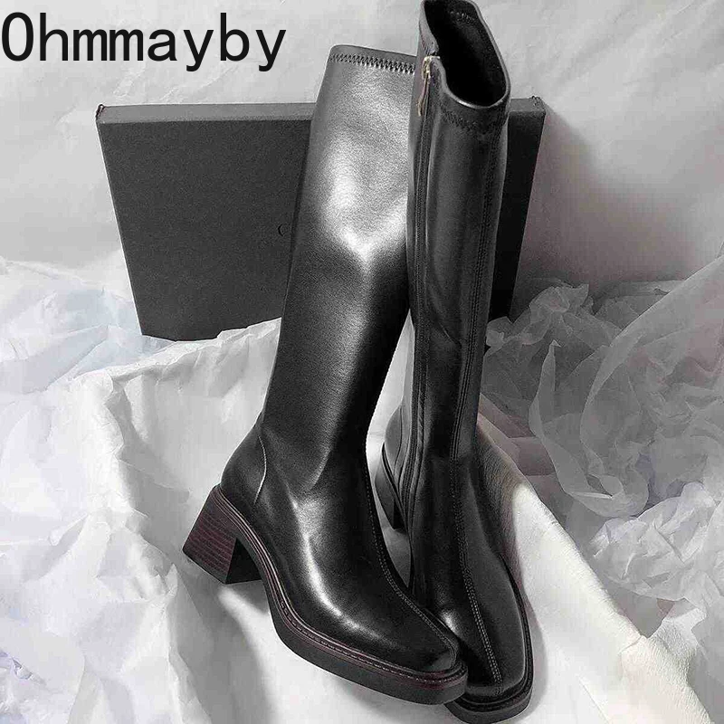 Vintage Thick Heel Women Knee  - đánh giá và giá Vintage Fashion Heels