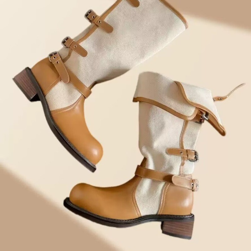 Vintage Spliced Block Heel Sho - đánh giá và giá Vintage Old Fashion