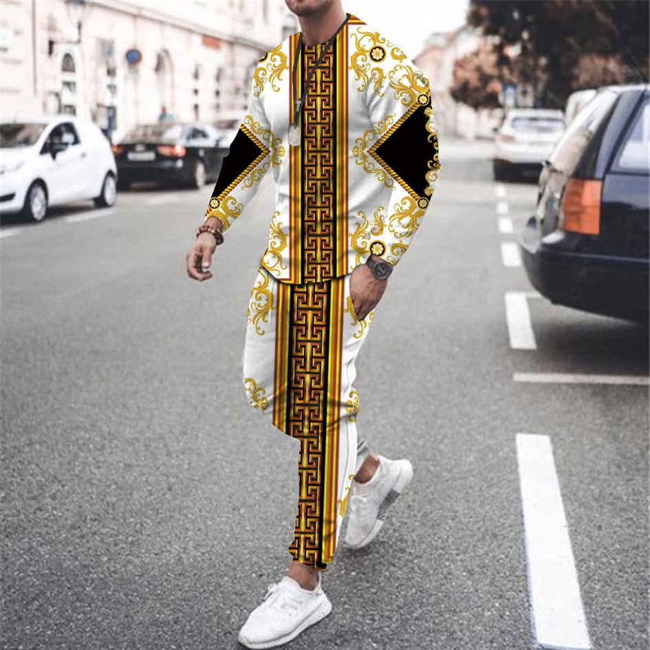 Men's T-Shirts Sets Luxury Vin - đánh giá và giá Vintage Fashion Outfits Men