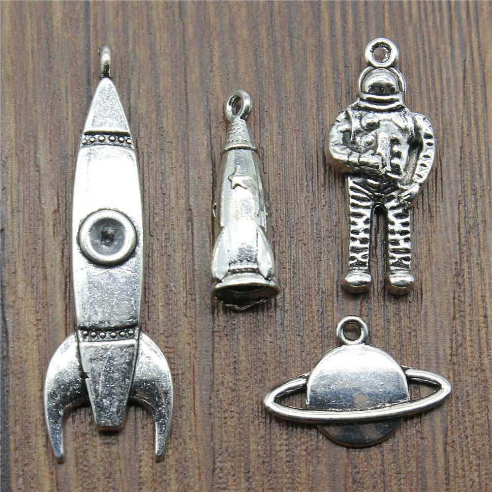 10pcs Charms Rocket Antique Si - đánh giá và giá Vintage Fashion Wholesale