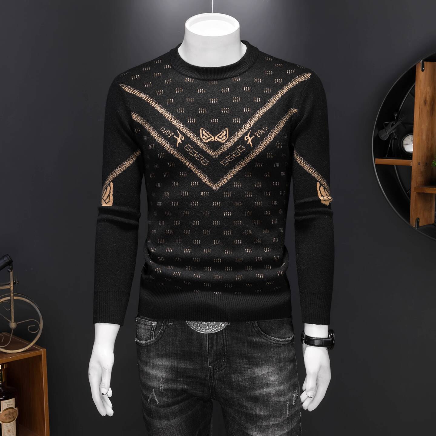Vintage Fashion Sweater Men Wi - đánh giá và giá Vintage Fashion Outfits Men