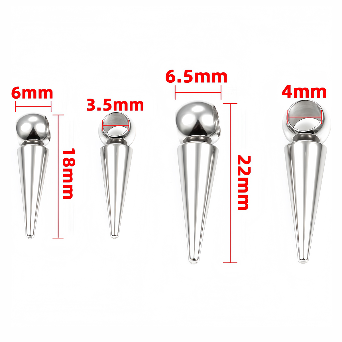 10pcs Retro Cone Charms Pendan - đánh giá và giá V Vintage Fashion