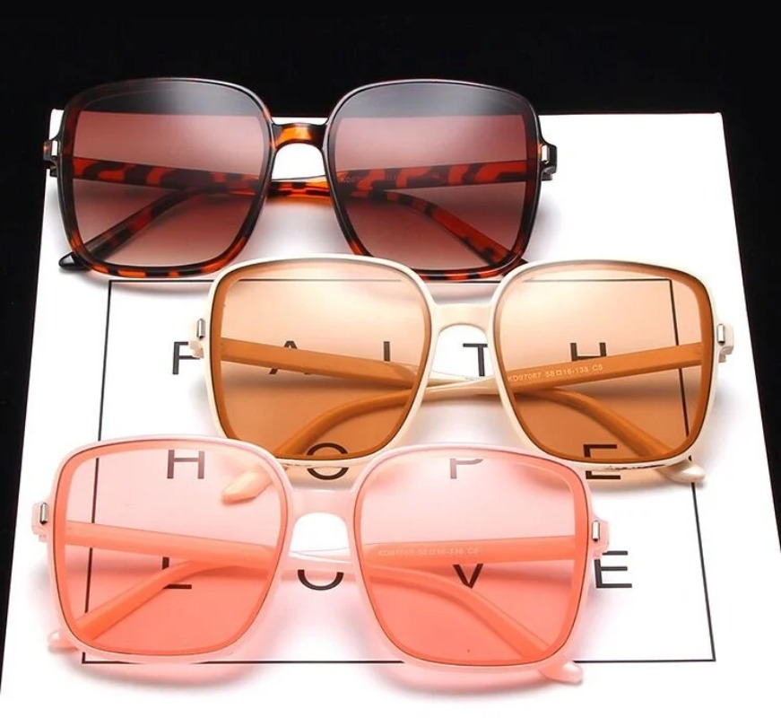 Vintage Oversized Square Sungl - đánh giá và giá Vintage Fashion Female
