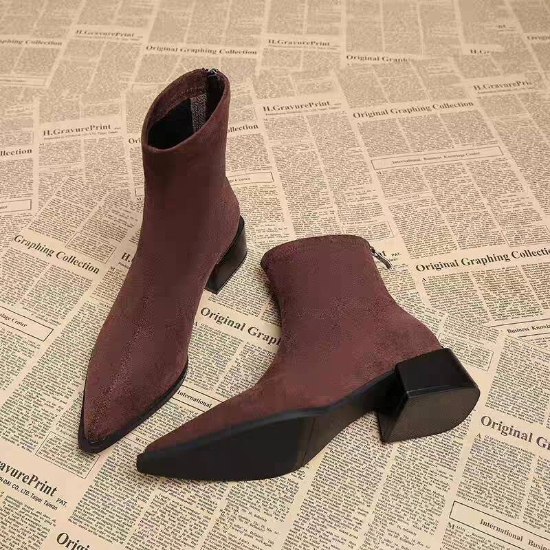 New Low Heel Women Mordern Ank - đánh giá và giá Vintage Fashion Women Dresses