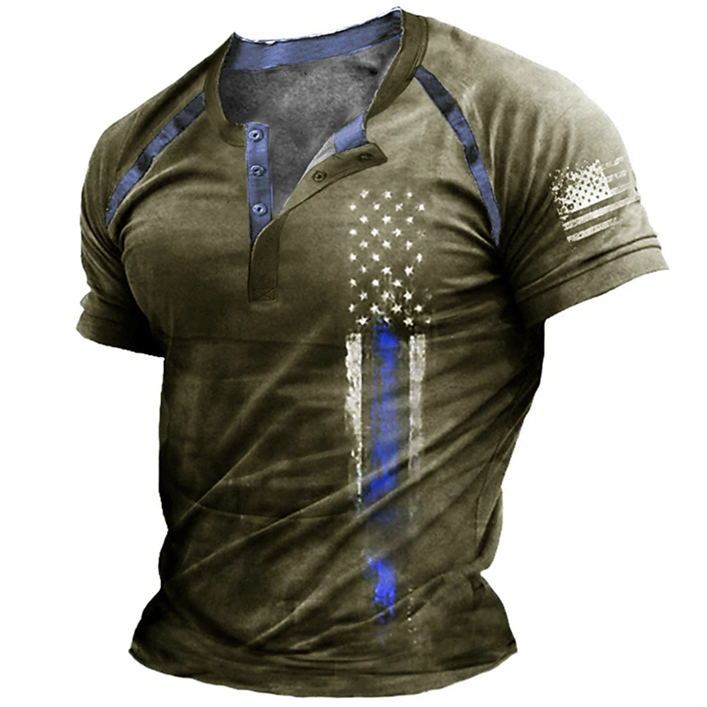 Funny 3D American Flag Print M - đánh giá và giá Vintage Old Fashion