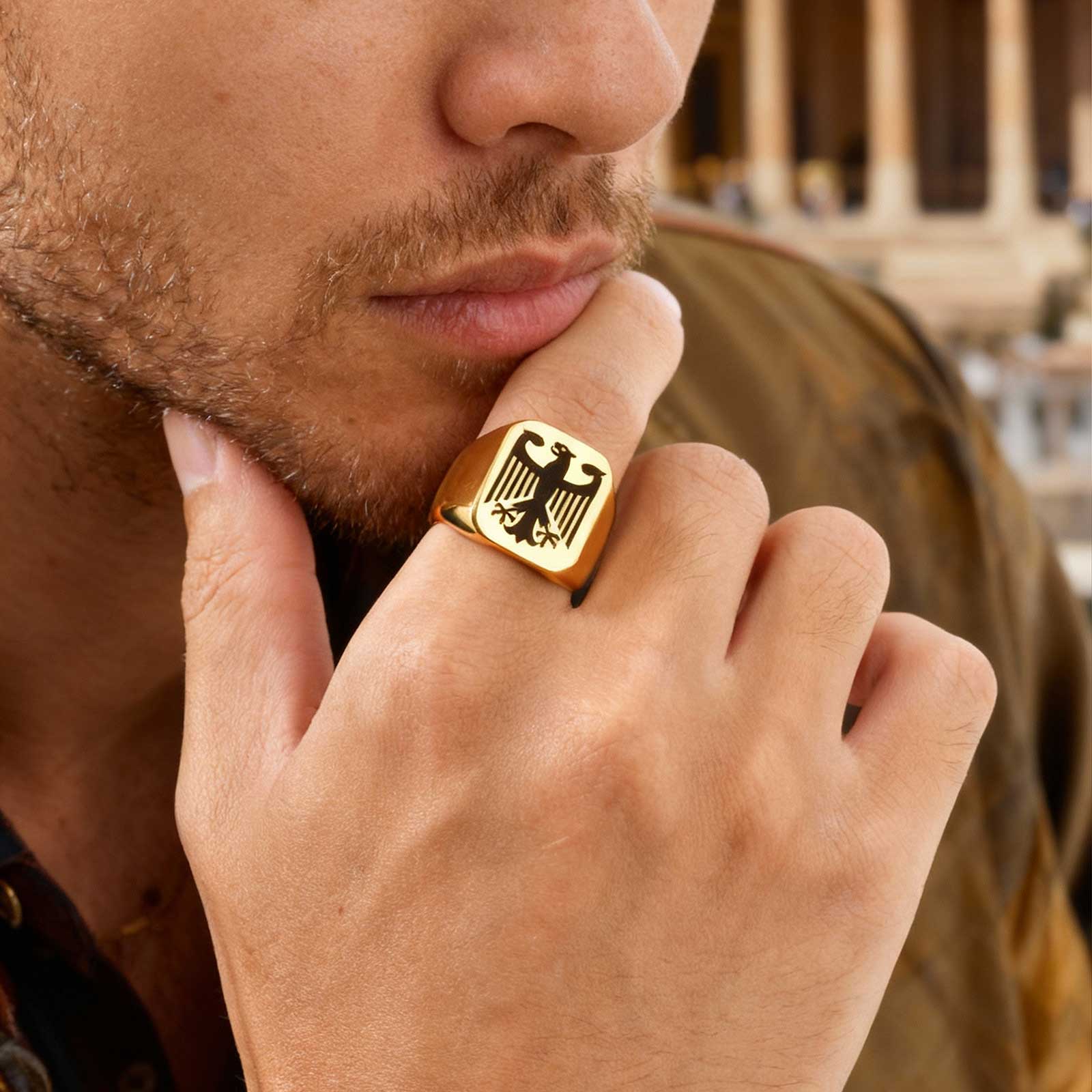 Custom Flying Hawk Eagle Ring  - đánh giá và giá Vintage Fashion Wholesale