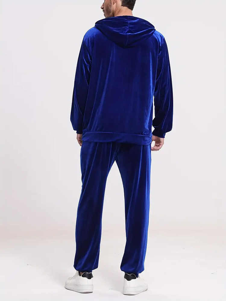 Fashion Solid Color Velvet Two - đánh giá và giá Vintage Fashion Outfits Men