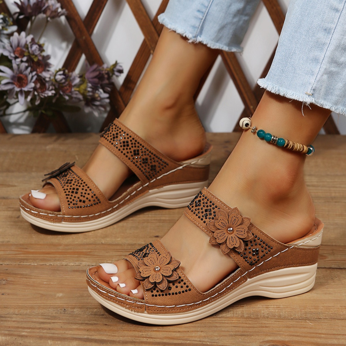 New Fashion Summer Women Wedge - đánh giá và giá Vintage Fashion Female
