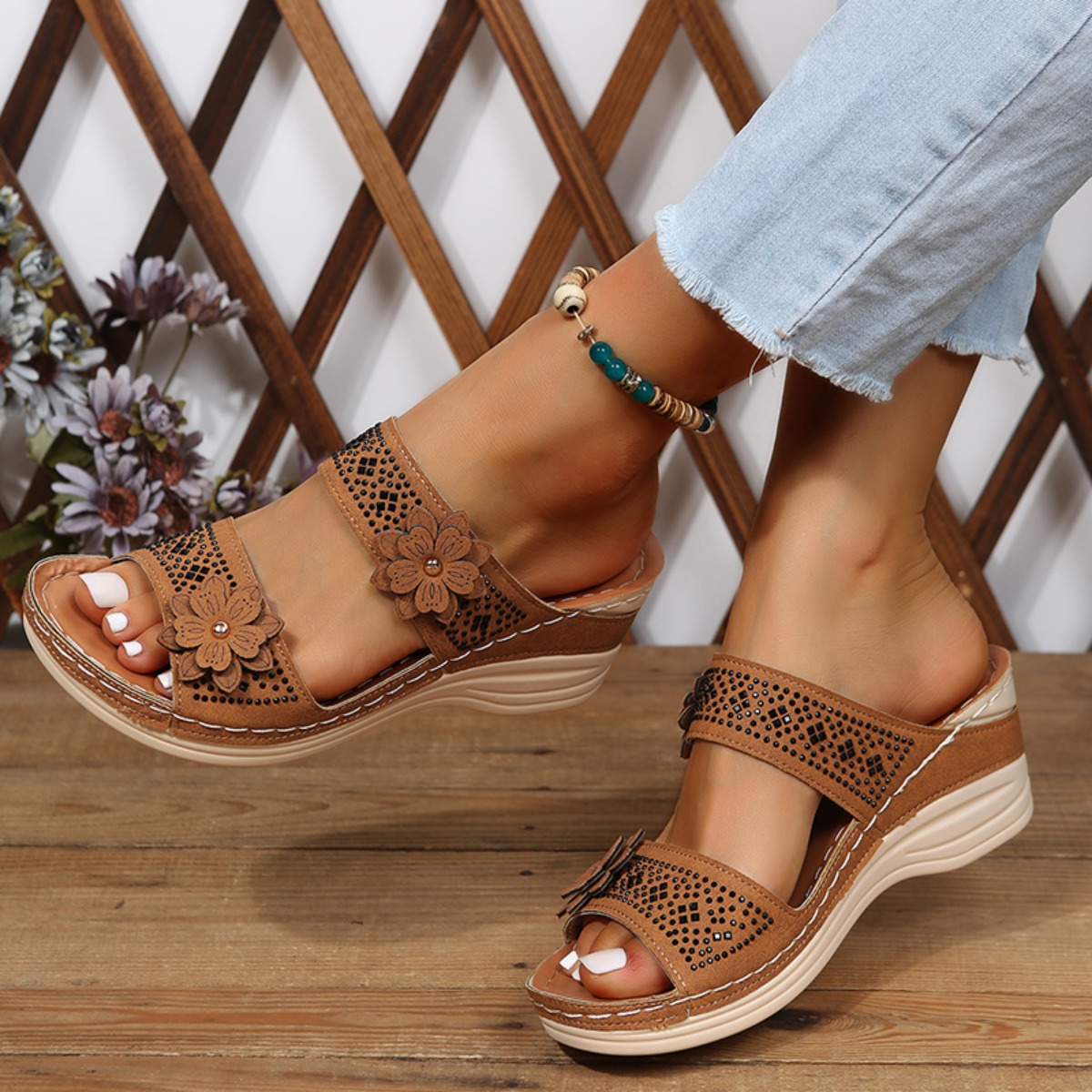 New Fashion Summer Women Wedge - đánh giá và giá Vintage Fashion Female