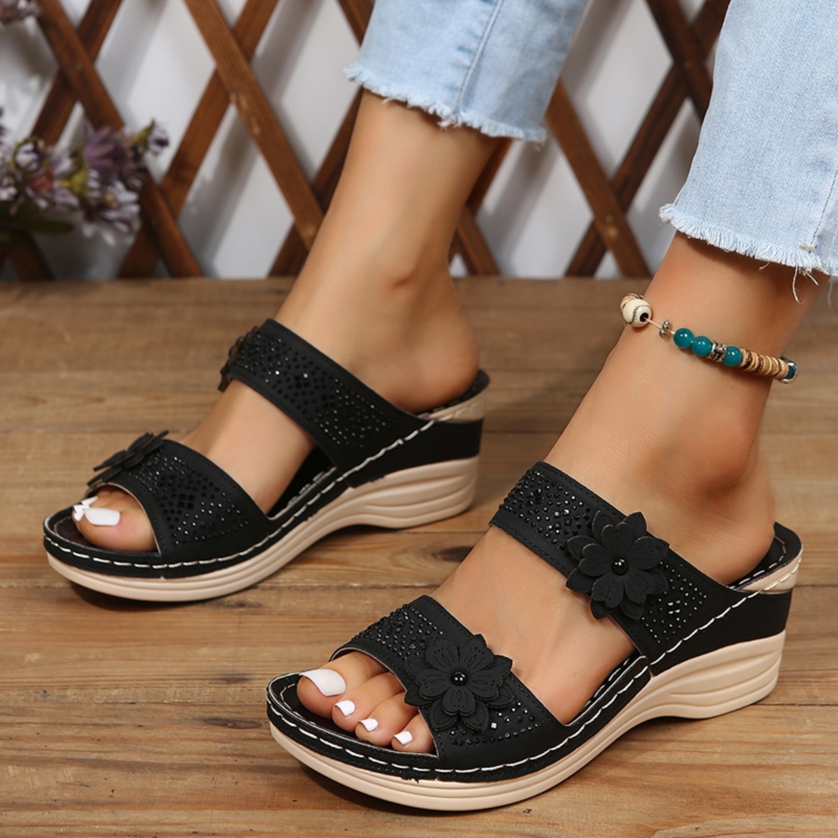 New Fashion Summer Women Wedge - đánh giá và giá Vintage Fashion Female
