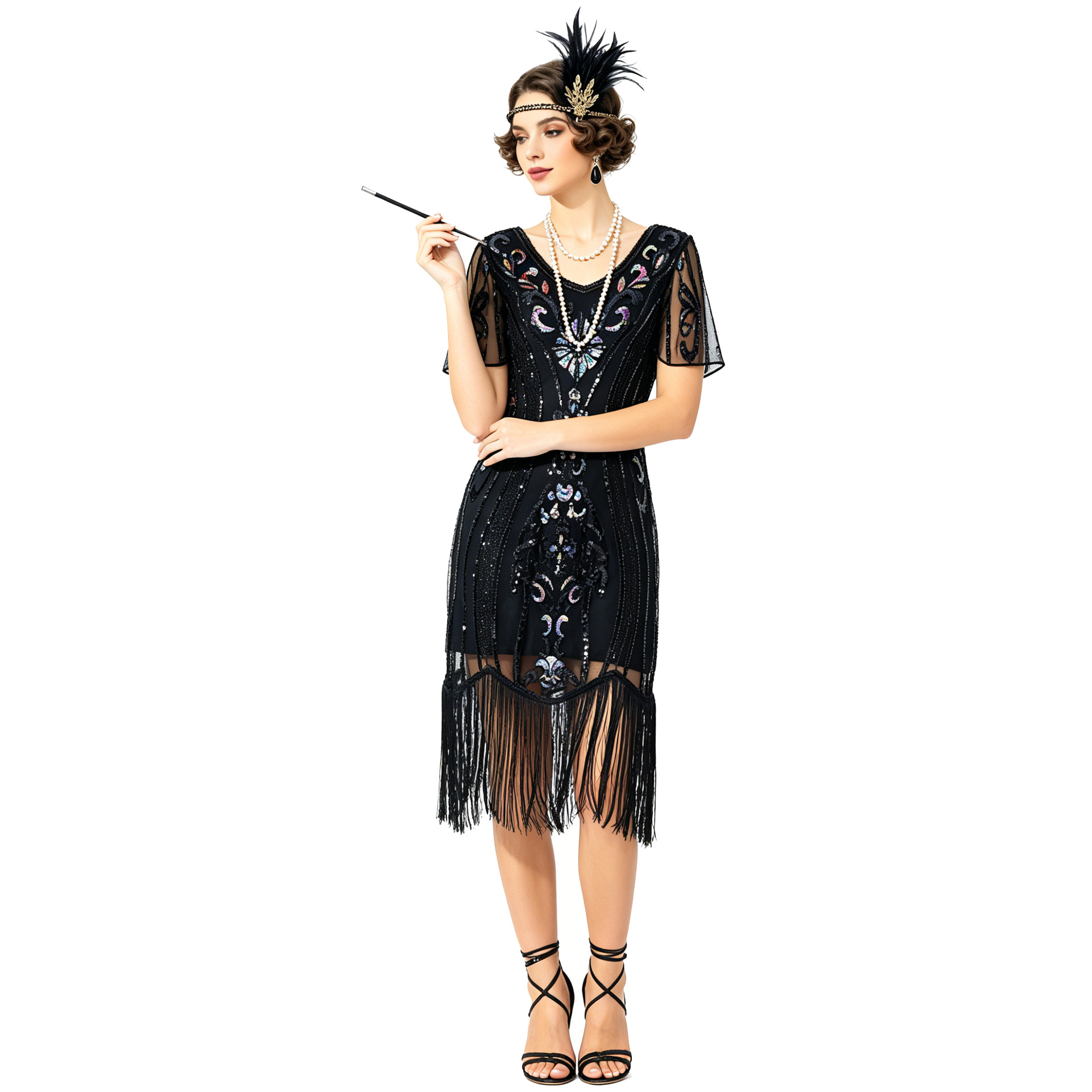 New Vintage Sequin Tassel Dres - đánh giá và giá Vintage Fashion Collection