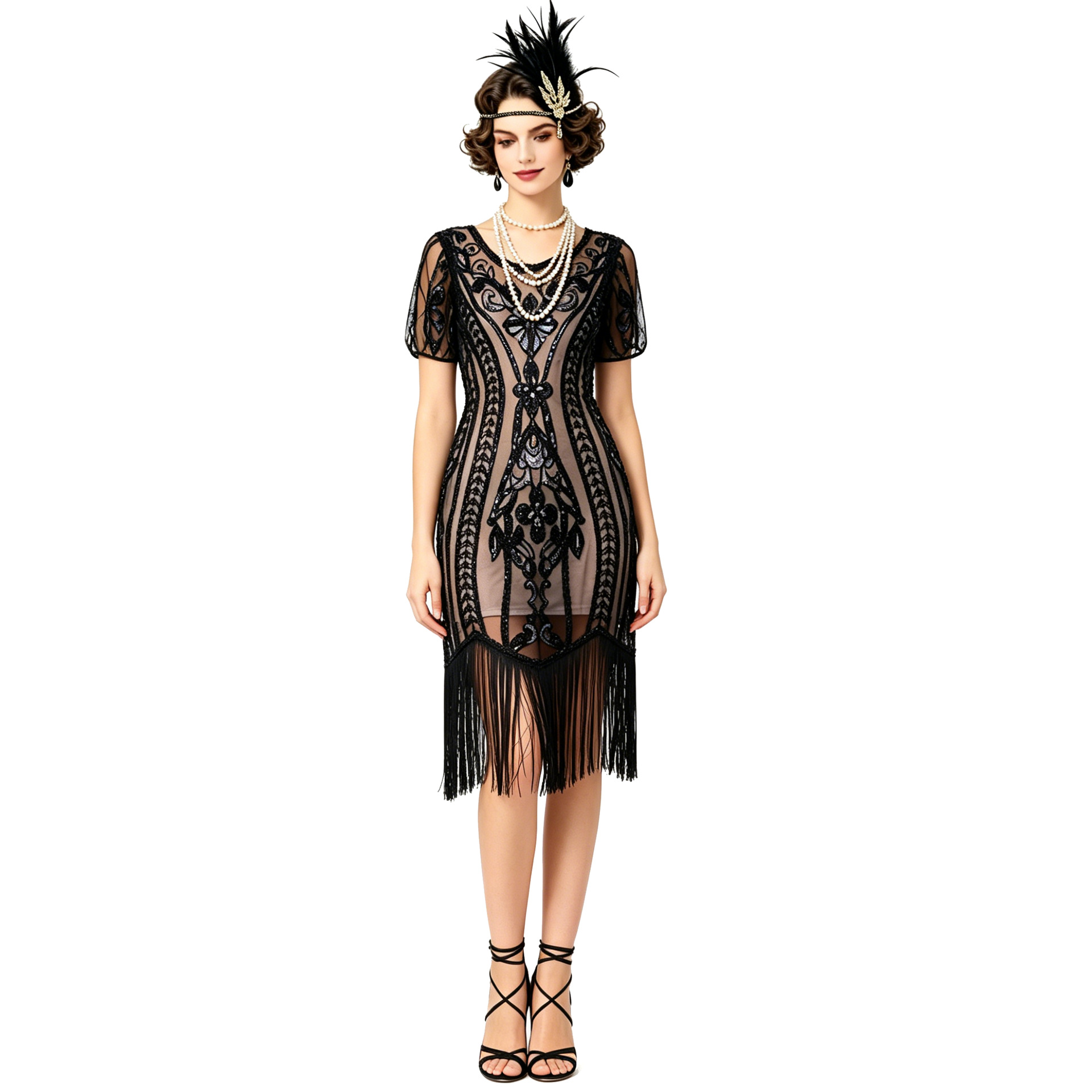 New Vintage Sequin Tassel Dres - đánh giá và giá Vintage Fashion Collection