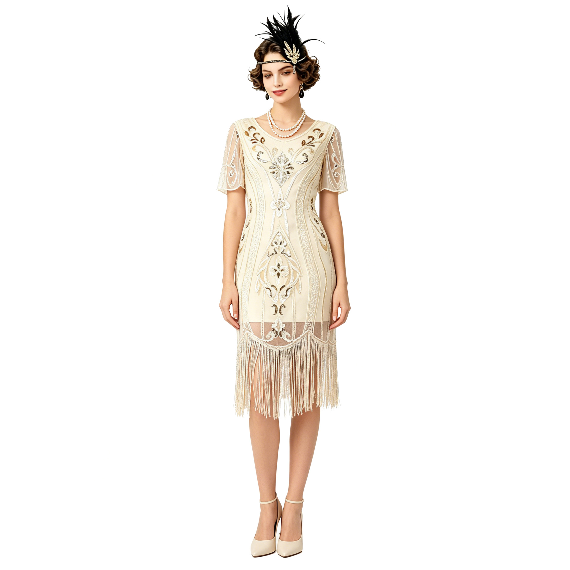 New Vintage Sequin Tassel Dres - đánh giá và giá Vintage Fashion Collection