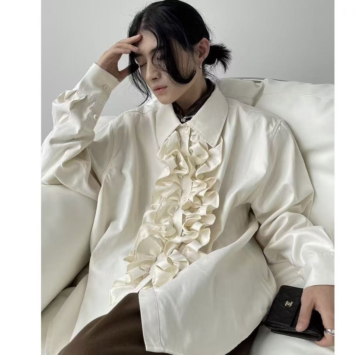 Niche Bisex Lotus Edge Tops Ne - đánh giá và giá Vintage Fashion Outfits Men