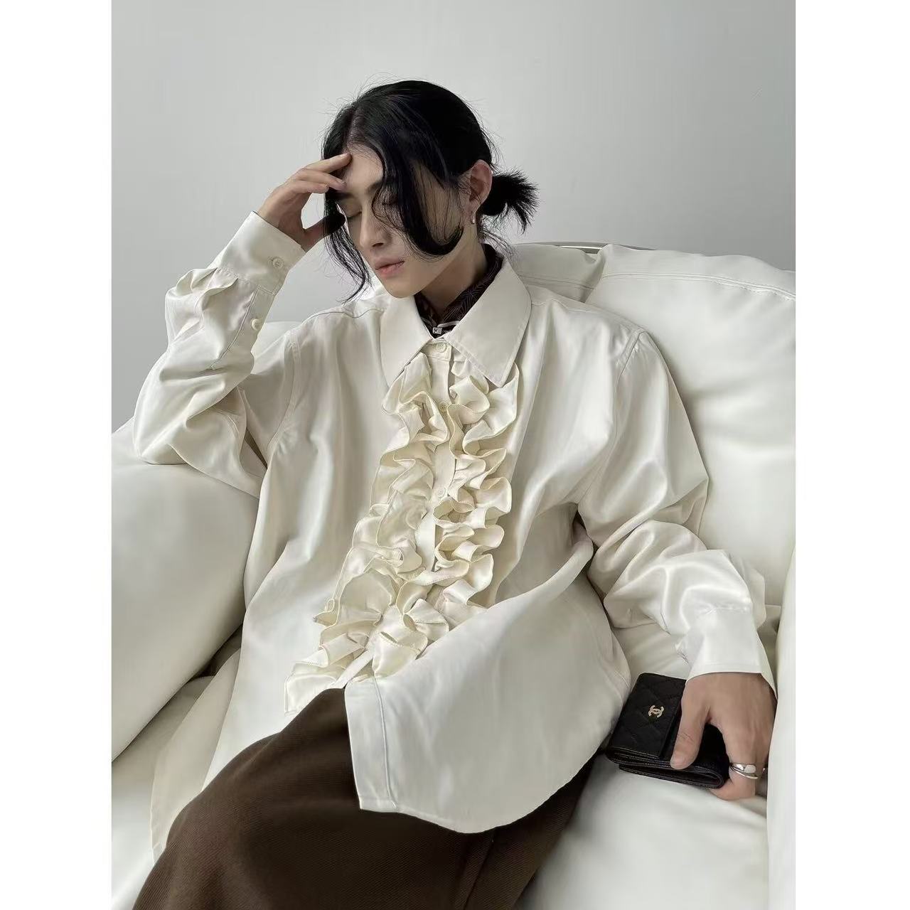 Niche Bisex Lotus Edge Tops Ne - đánh giá và giá Vintage Fashion Outfits Men