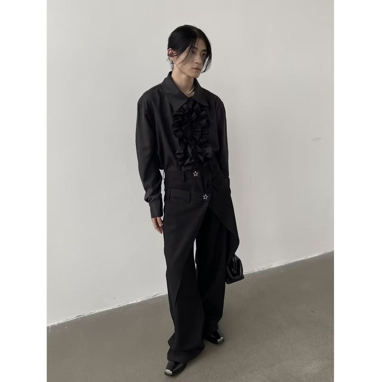 Niche Bisex Lotus Edge Tops Ne - đánh giá và giá Vintage Fashion Outfits Men