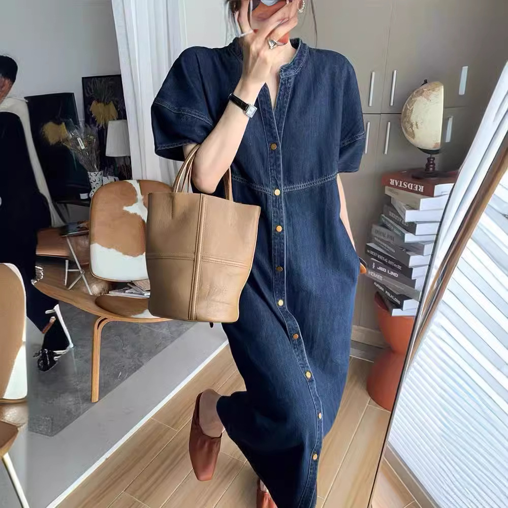 New French Vintage Loose Denim - đánh giá và giá V Vintage Fashion