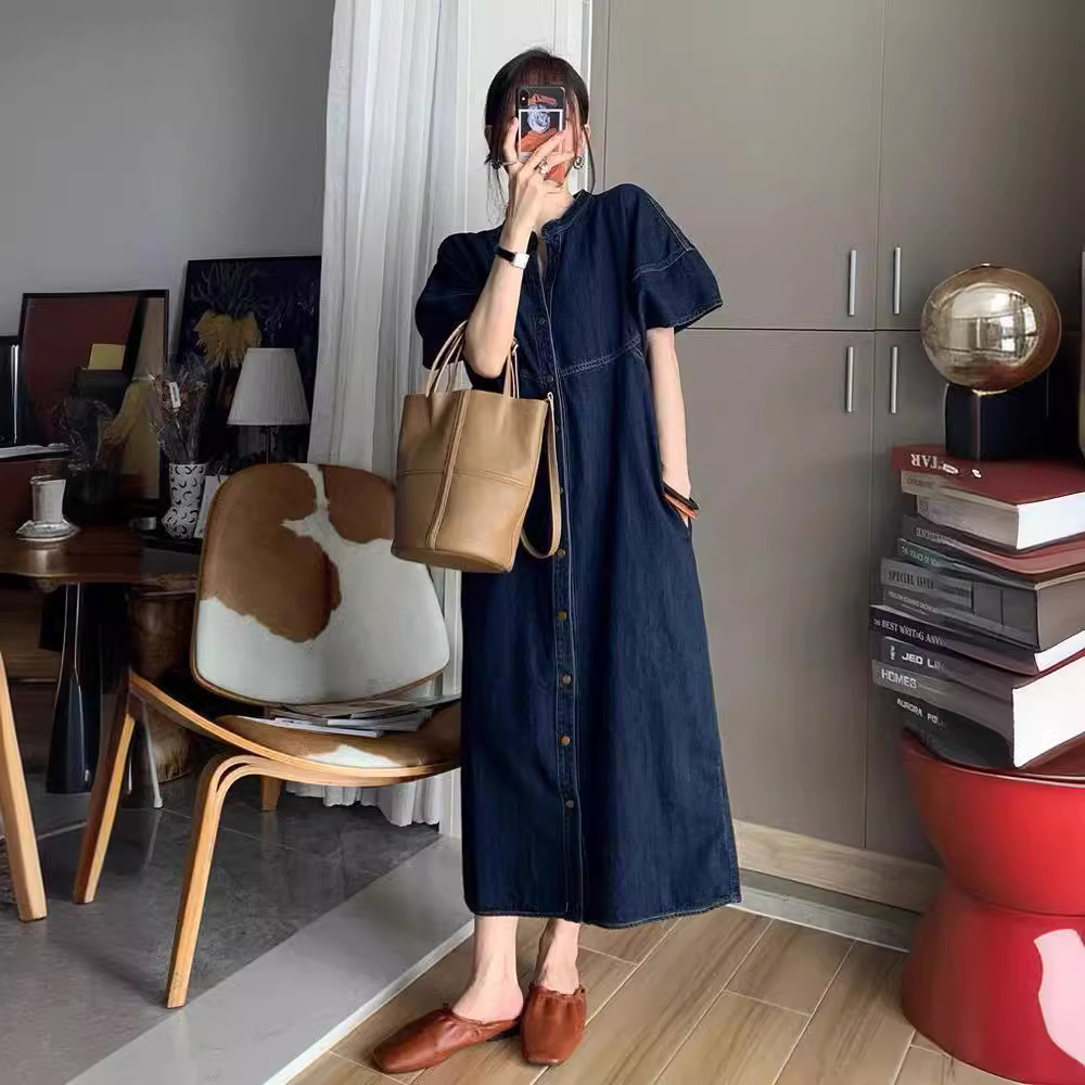 New French Vintage Loose Denim - đánh giá và giá V Vintage Fashion