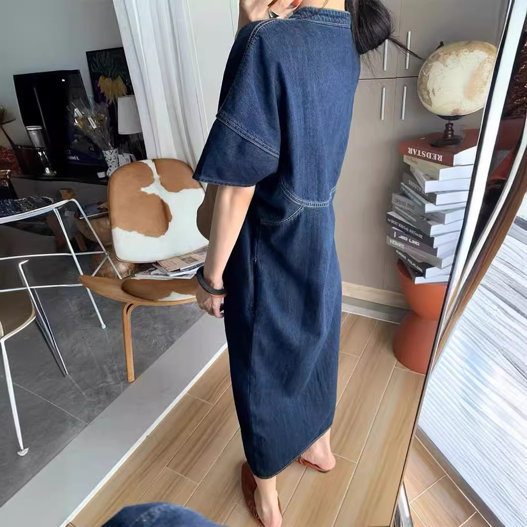New French Vintage Loose Denim - đánh giá và giá V Vintage Fashion