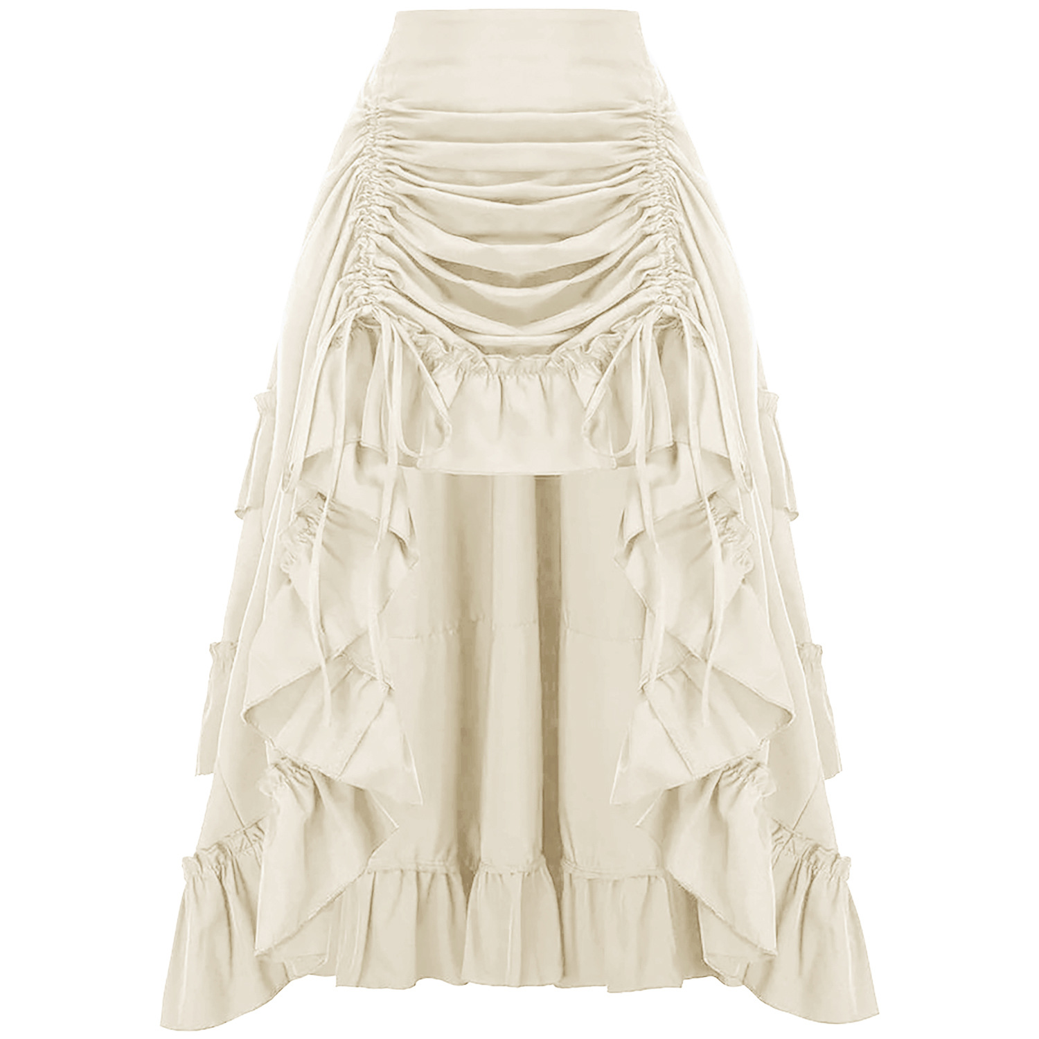 Ruffled High Waisted Long Vict - đánh giá và giá Vintage Fashion Ai