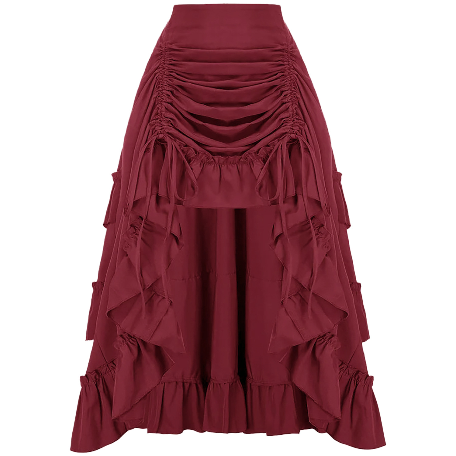 Ruffled High Waisted Long Vict - đánh giá và giá Vintage Fashion Ai
