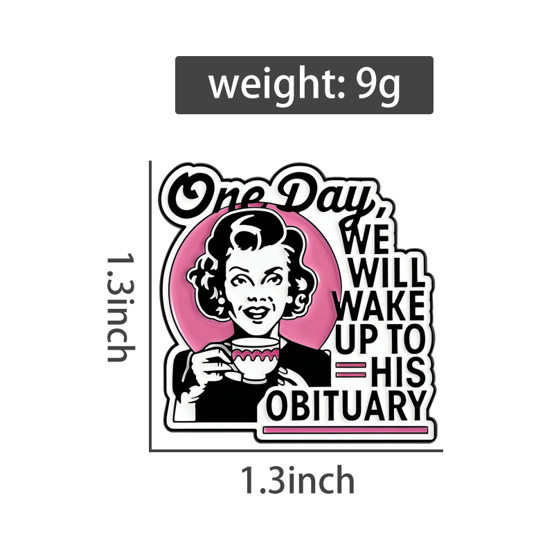 Dark Humor Housewife Pin Sarca - đánh giá và giá Vintage Fashion Obituaries