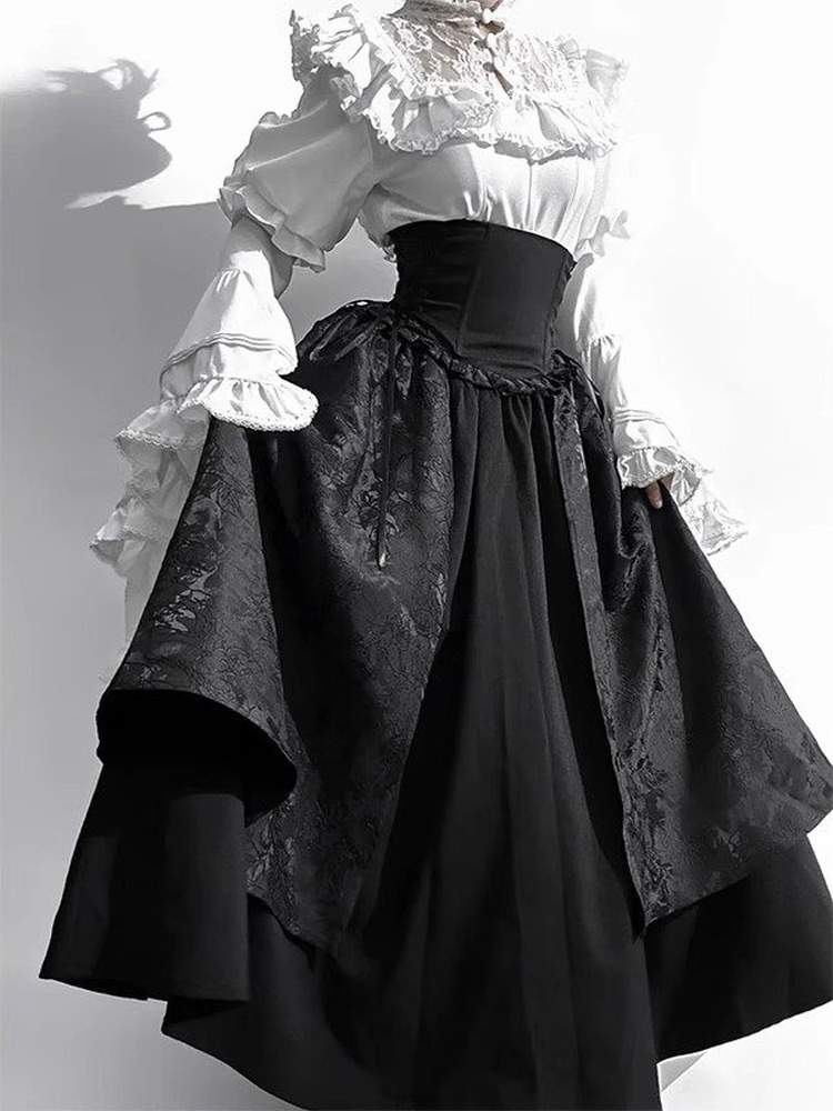 Gothic Lolita Long Skirt Set W - đánh giá và giá Vintage Fashion Theme