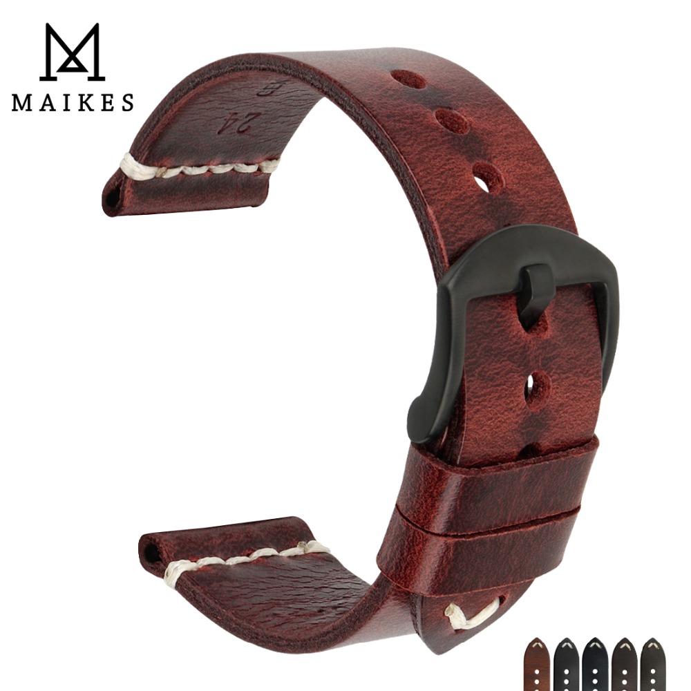 MAIKES Vintage Dây Da Đồng Hồ  - đánh giá và giá Vintage Fashion Tags